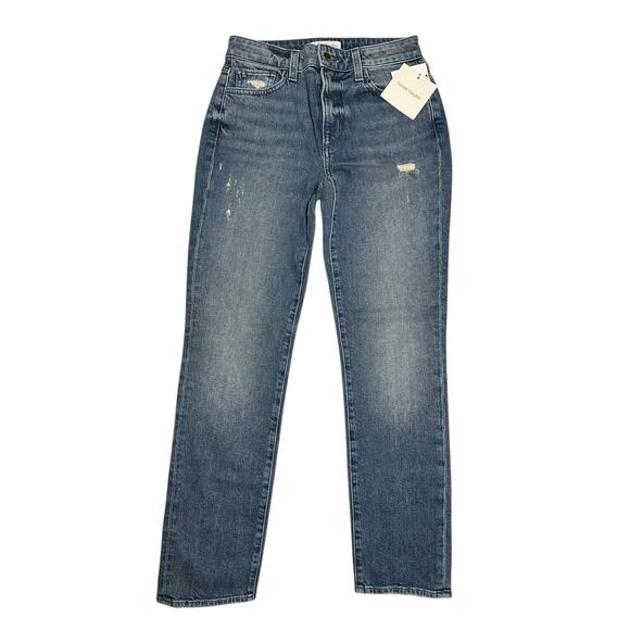 FAVORITE DAUGHTER Sz 24 Medium Wash Denim High Rise Straight Jeans Casual Pants - Picture 1 of 8